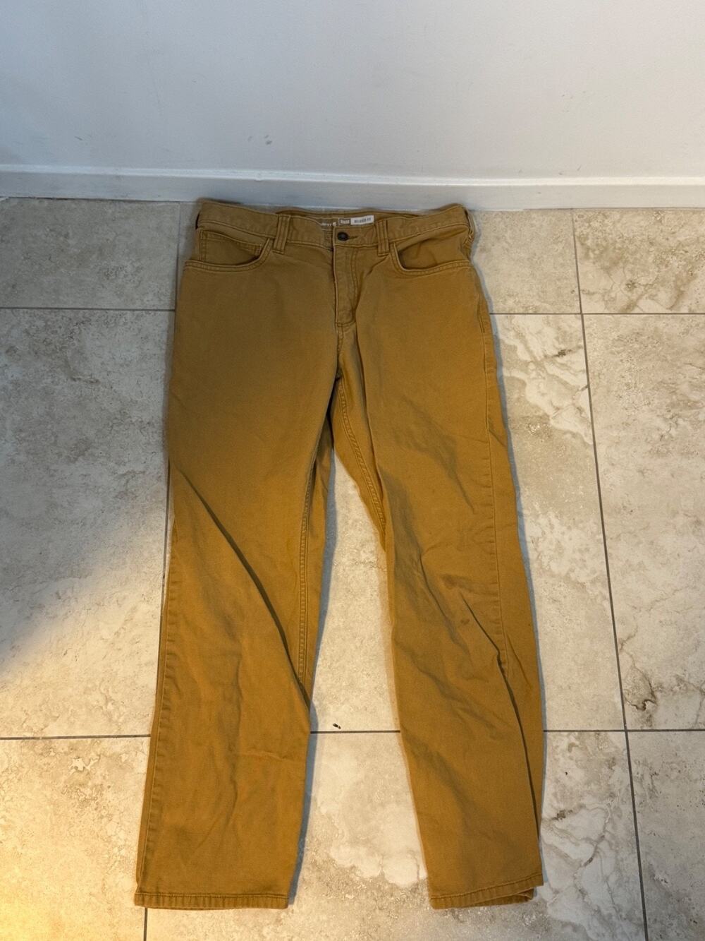 Carhartt Relaxed Fit Work Pants Tan Khaki Men’s 33x30 Canvas Utility